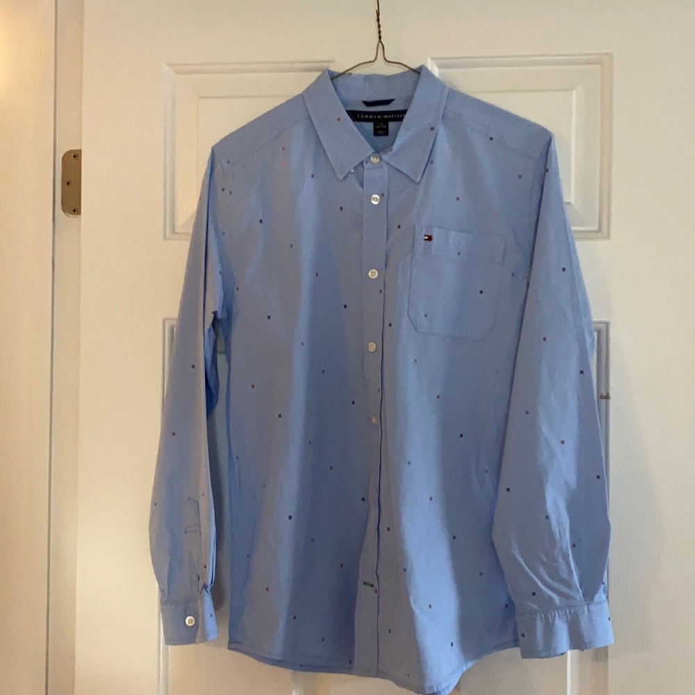 Boys Blue Dress Shirt